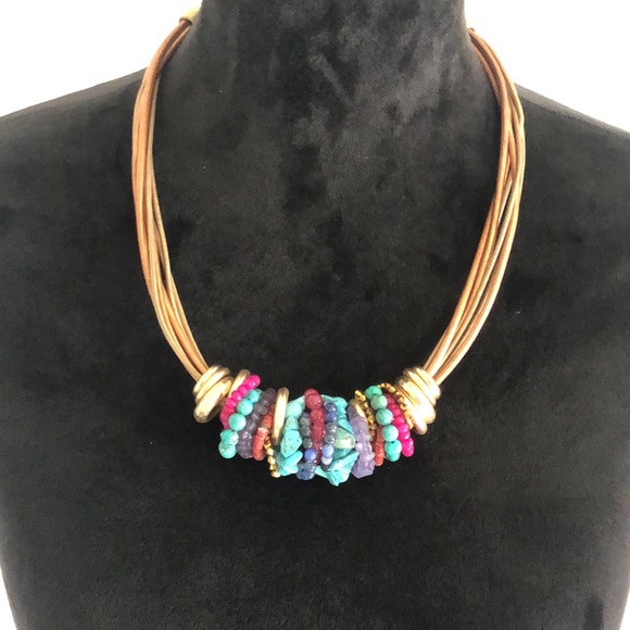 Chico’s beautiful multicolored bead necklace - Picture 5 of 7